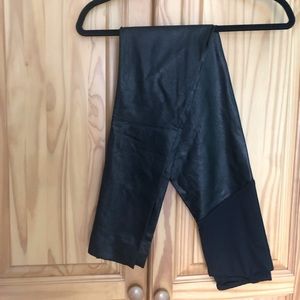 Commando Maternity Faux Black Leather Pant Leggings
